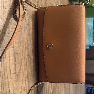 Tory Burch Tan Leather Crossbody Bag